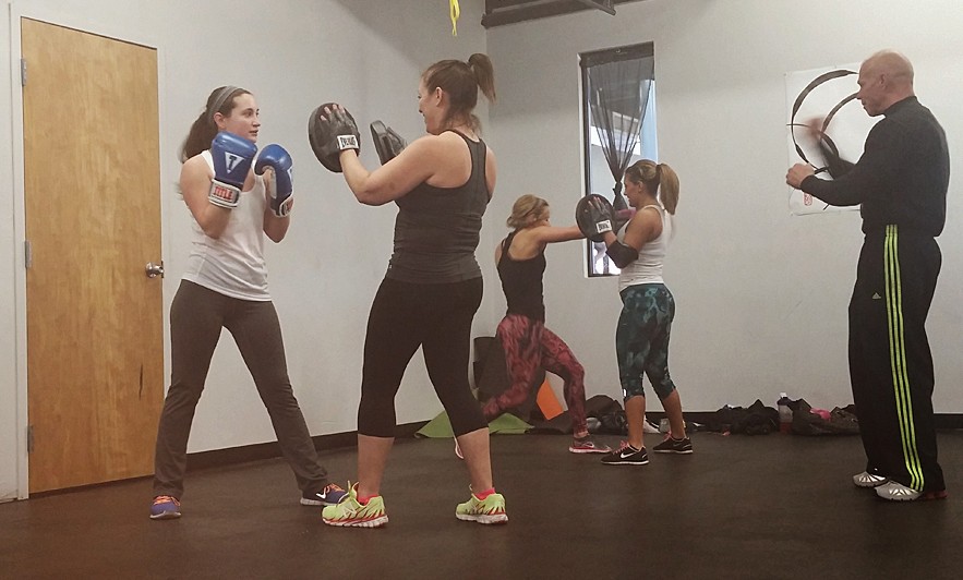 Salem Fitness group exercise boxing drills in Salem, MA