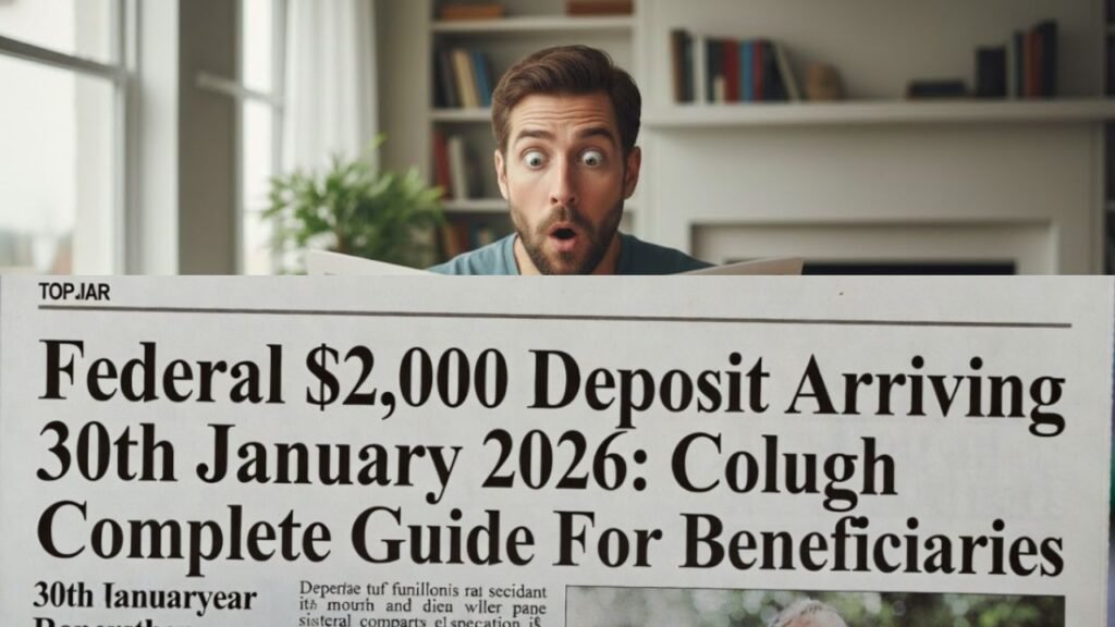 Federal $2000 Deposit Arriving 30th January 2026