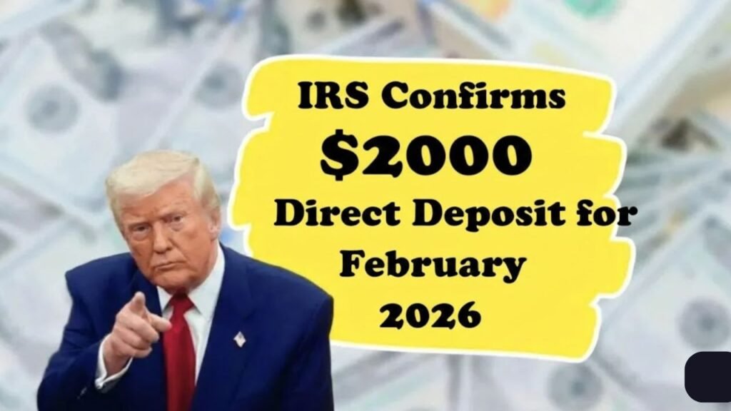 IRS Confirms $2000 Direct Deposit for February 2026