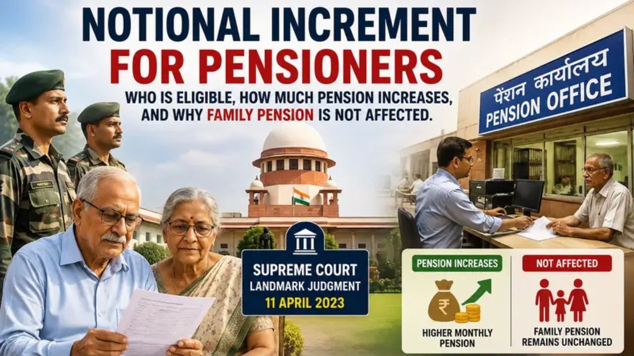 Notional Increment for Pensioners