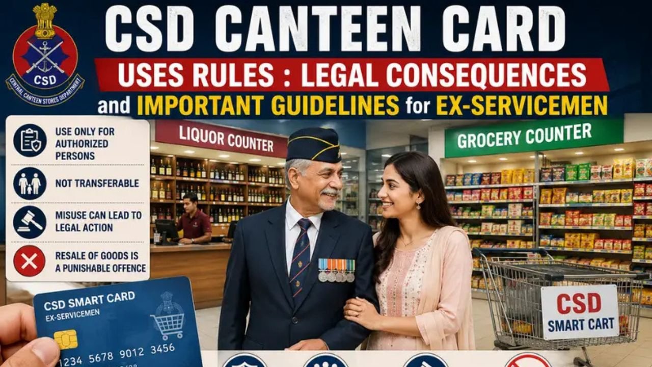 CSD Canteen Card Rules